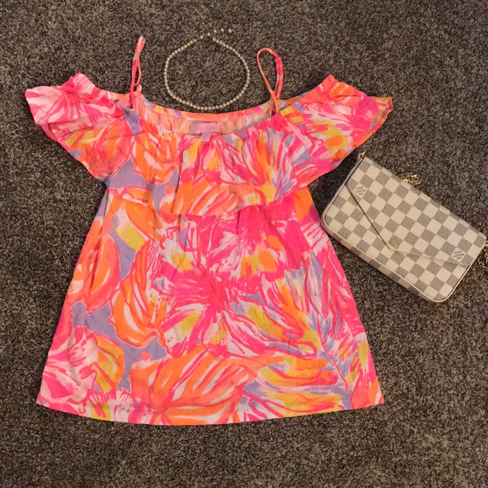 ❌SOLD❌Lilly Pulitzer tamiami off shoulder top XS
